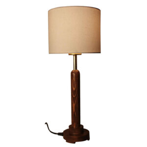 Accent Houten Tafellamp met Katoenen Kap Alvand