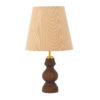 Accent Houten Tafellamp met Stoffen Kap