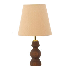 Accent Houten Tafellamp met Stoffen Kap
