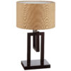 Accent Houten Tafellamp met Stoffen Kap Nour