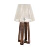 Accent Houten Tafellamp met Macramé Kap