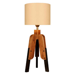 Accent Houten Tafellamp met Ronde Kap Masina