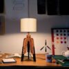 Accent Houten Tafellamp met Ronde Kap Masina