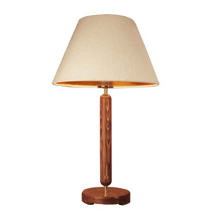 Accent Houten Tafellamp met Fluwelen Kap Sana