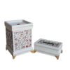 Houten Prullenbak & Tissuedoos Set – Afra