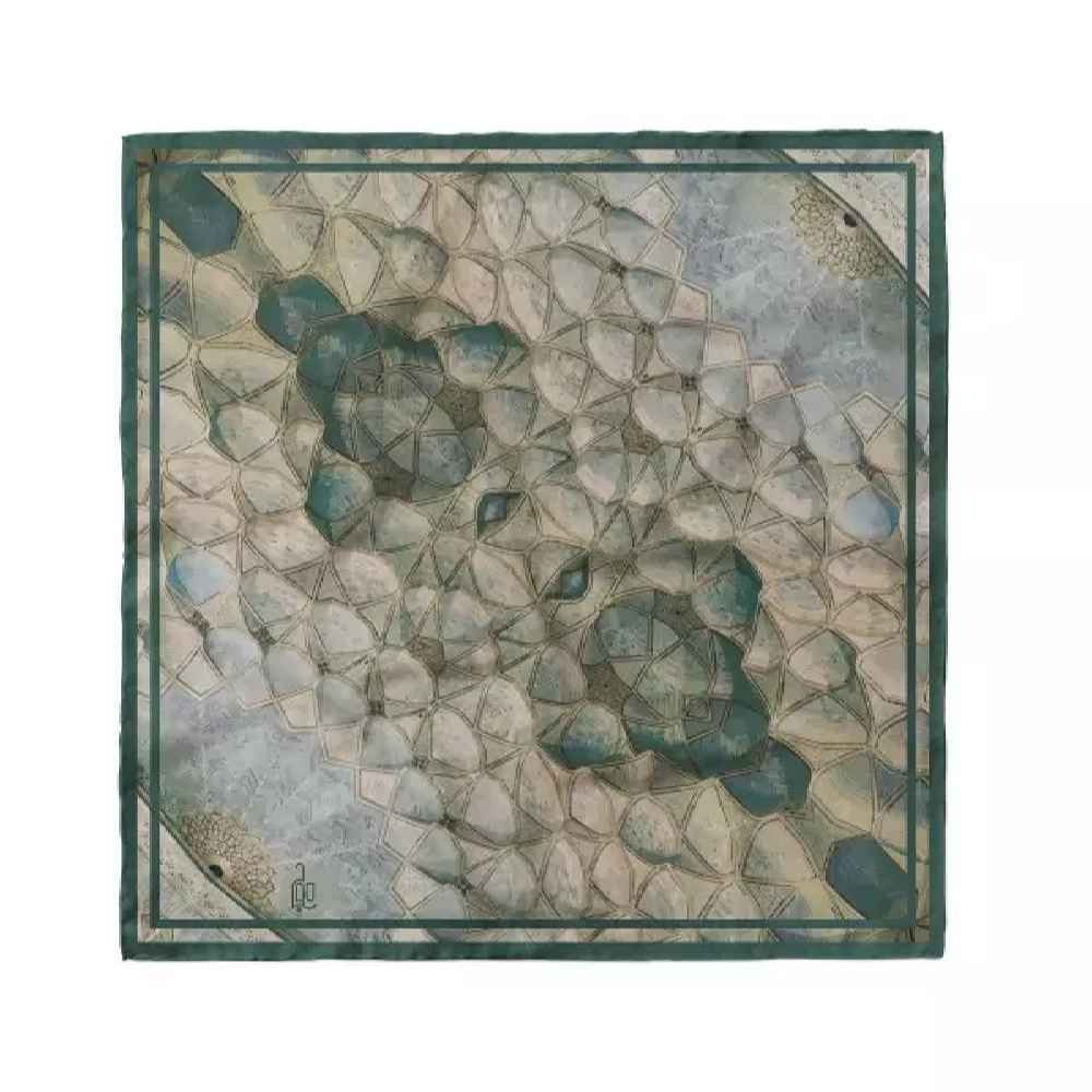 Mini Print Sjaal voor Dames – Jamé Moskee Reflectie