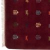 Authentiek handgeknoopt Perzisch minimalistisch Gabbeh tapijt met dierenmotieven - Rood, Wol