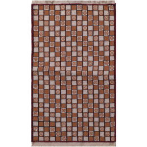 Authentiek Perzisch Wol Kilim Tapijt Handgeweven in Sirjan Geometrisch
