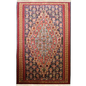 Authentiek Perzisch Wol Kilim Tapijt Traditioneel Handgeweven in Tabriz Medaillon