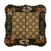 Inlegwerk Backgammonbord Artisan-Handgemaakt met Perzische Khatam-kari Elegantie