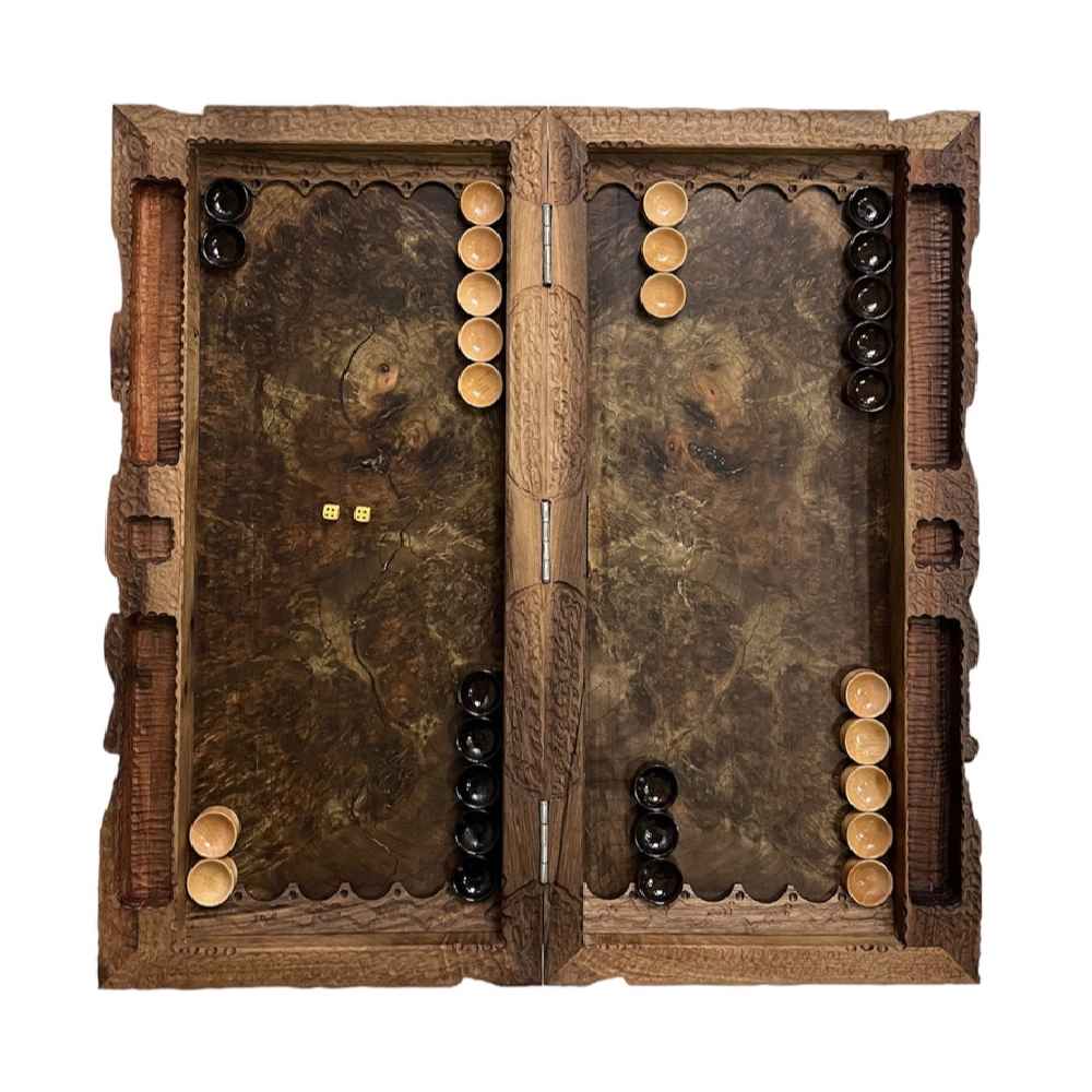 Backgammon Bord Handgemaakt met Apocalyps-Thema
