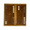 Backgammon Bord Handgemaakt met Bloemen op Notenhout