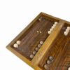 Backgammon Bord Handgemaakt met Bloemen op Notenhout
