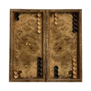 Backgammon & Schaakbord Handgemaakt van Walnoothout Mina