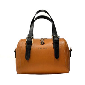 Bauletto Lederen Handtas met Dubbele Handvatten: Klassieke Stijl