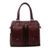 Rode Lederen Bauletto Handtas voor Dames