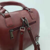 Rode Lederen Bauletto Handtas voor Dames