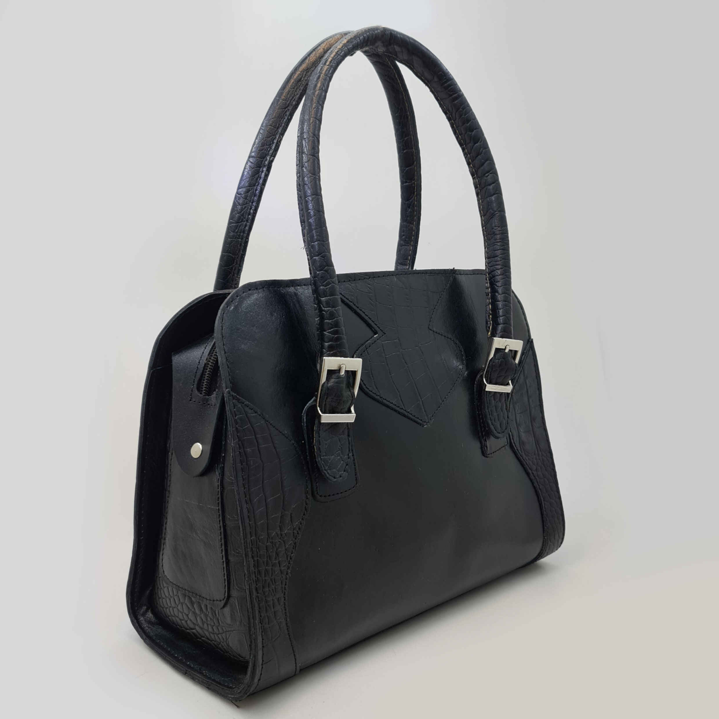 Bauletto Lederen Handtas: Grote Capaciteit Model Barney