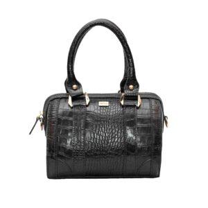 Lederen Bauletto Tas – Slangenhuid Patroon