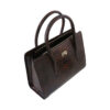 Bauletto Lederen Handtas met Slangenhuid Patroon & Grote Capaciteit