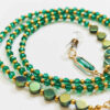 Gekralen Brillenketting – Handgemaakt Groen