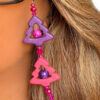 Gekralen Brillenketting – Roze Kristallen