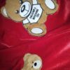 Rode Kinderkleding Set – Fluweel met Teddybeer