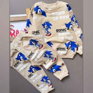 Jongens Sweatshirt & Broek Set met Sonic the Hedgehog Ontwerp