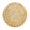 Messing Taartserveerstandaard met Fijne Gravure Elegant