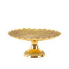 Messing Taartserveerstandaard met Fijne Gravure Elegant