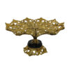 Messing Serveerstandaard met Intricate Bloemdetails