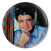 Perzische Button Pin — Shajarian Portret — Blauw