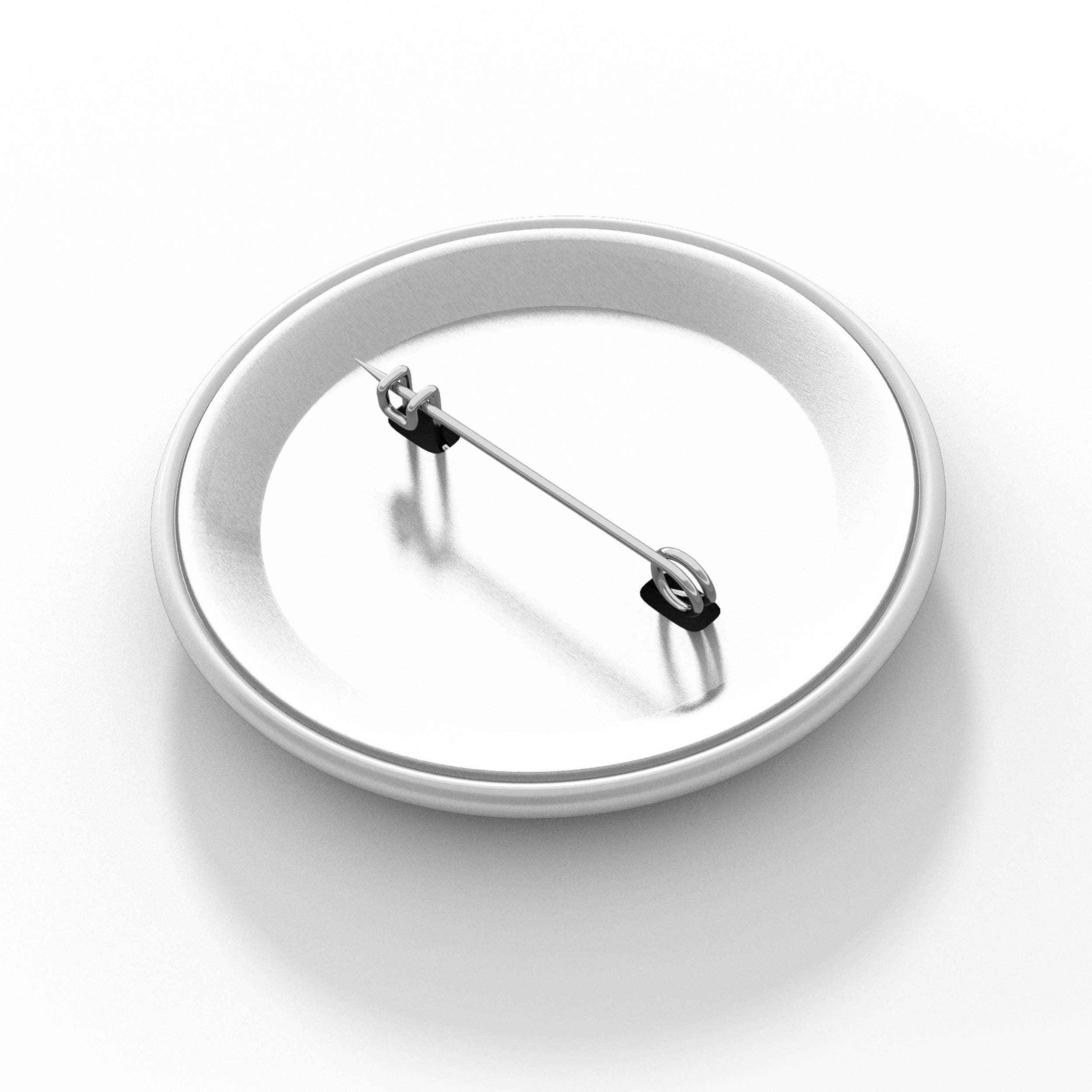 Perzische Button Pin — Shajarian Portret — Blauw