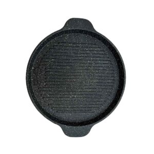 Ronde Gietijzeren Grillpan voor Camping – 24 cm