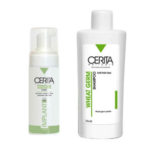 Cerita Implant Schuim & Tarwekiem Shampoo Pack – Effectieve Anti-Haaruitval Behandeling