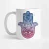 Islamitische Keramische Koffiemok – Oog & Hamsa Hand Patroon