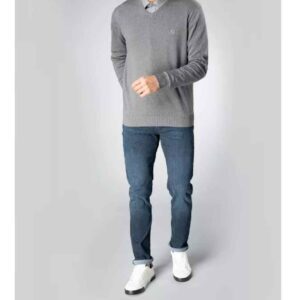 Jeans met Cuff Slim Fit voor Heren in Blauw – Geschikt voor Elke Gelegenheid