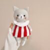 Handgemaakte Amigurumi Gehaakt Dier – Grijs – 23 cm