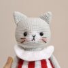 Handgemaakte Amigurumi Gehaakt Dier – Grijs – 23 cm