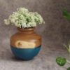 Decohouten vazen, meesterlijk van massief natuurlijk hout met een aardewerk-geïnspireerd ontwerp voor boeketten vervaardigd