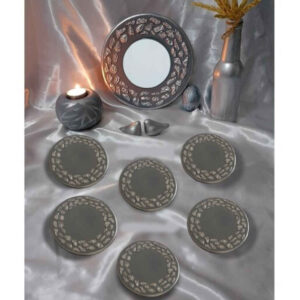 Haft-seen Set met Spiegel – Zilver Nowruz