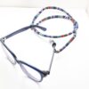 Brillenkoord – Blauw Gestreept Traditioneel