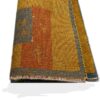 Handgeknoopt Perzisch Gabbeh tapijt - Abstract bloemenontwerp, Geel, Wol