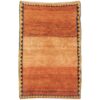 Authentiek handgeknoopt Perzisch minimalistisch Gabbeh tapijt - Met rand, Rood, Wol