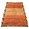 Authentiek handgeknoopt Perzisch minimalistisch Gabbeh tapijt - Met rand, Rood, Wol