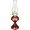 Glazen Kerosinelamp in Rood – Perzisch Shah Abbasi Design