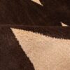 Handgeknoopt Perzisch minimalistisch Gabbeh tapijt - Geometrisch, Bruin, Wol