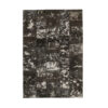 Vintage Perzisch Handgeknoopt Patchwork Tapijt Shadow Zwart