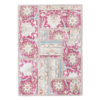 Vintage Perzisch Handgeknoopt Patchwork Tapijt Mahiya Rood