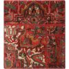 Vintage Patchwork Tapijt Baharan – Rood Katoen